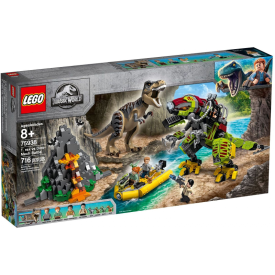 LEGO JURASSIC WORLD Le combat du T. rex contre le robot dinosaure 2019